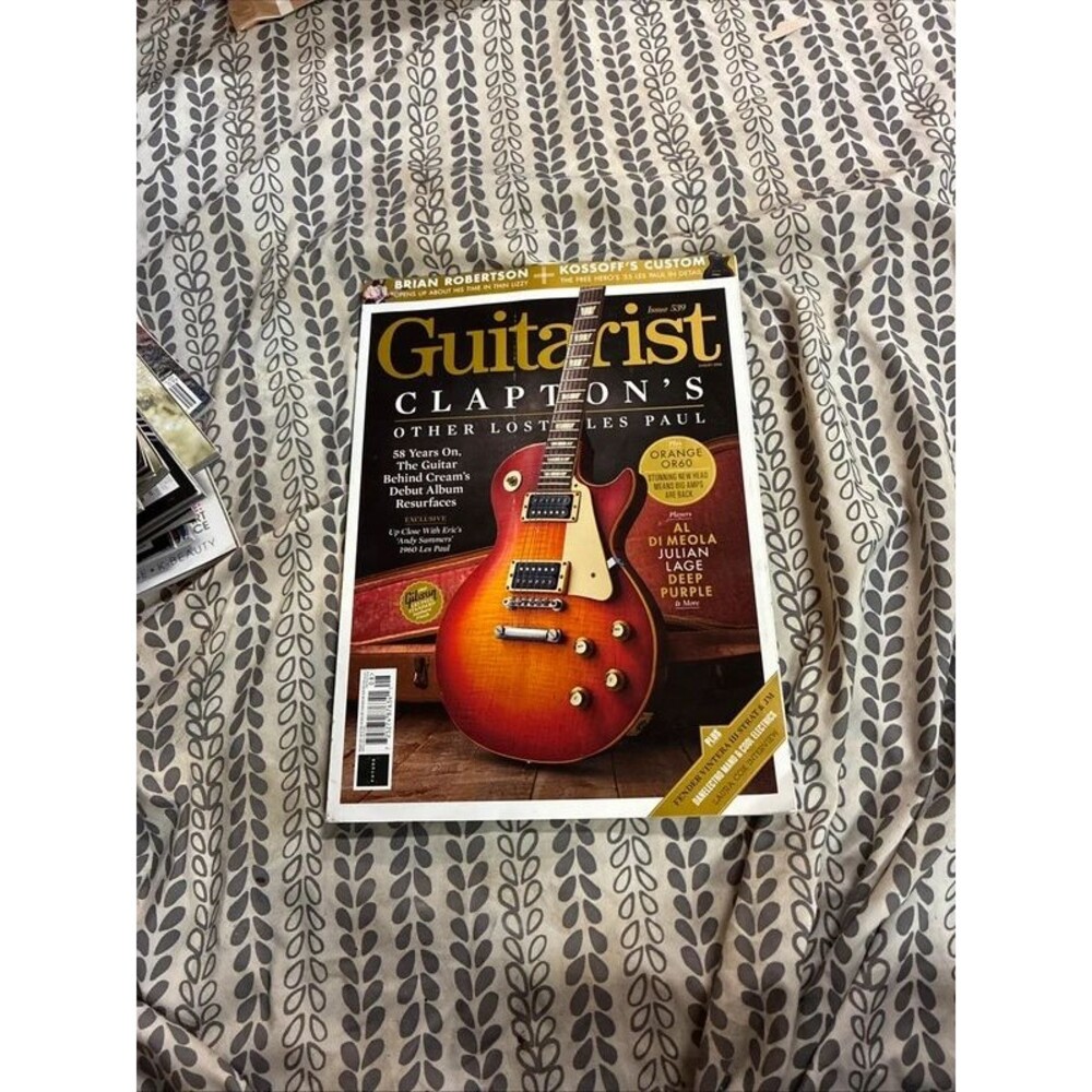 Guitarist magazine August 2026 Cream's Eric Clapton's other lost Les Paul